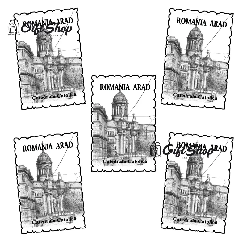 Arad, romania, catedrala ortodoxa veche, magnet frigider  mgs009v